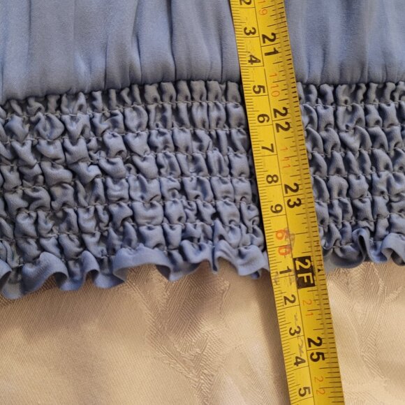 Philosophy Sky Blue V-Neck Blouse - Picture 6 of 6